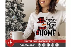 Theres snow place like home Christmas shirt svg, Christmas Product Image 1