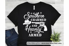 Southern charmed and heavily armed SVG, Southern SVG, Farm Product Image 1