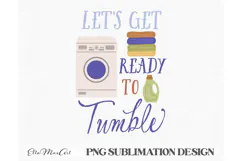 Lets get ready to tumble, Laundry PNG, Washing PNG, Product Image 2