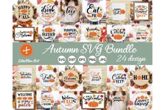 Fall SVG Bundle, Fall Pumpkin SVG Bundle, Autumn SVG Product Image 1