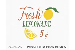 Fresh lemonade 5 cent PNG lemonade PNG Summer PNG Product Image 2