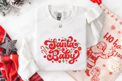 Santa Baby Christmas Kids Shirt Design SVG PNG JPG Product Image 2