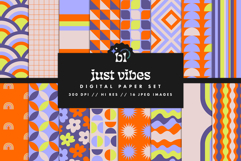 16 Just Vibes Seamless Patterns Product Image 1