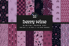 16 Berry Wine Seamless Patterns Product Image 1