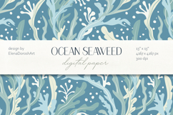 Coral Reef Seaweed Seamless Ocean Pattern Product Image 1