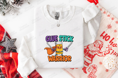 Glue Stick Warrior SVG - Funny Superhero Art Supply Cut File Product Image 3