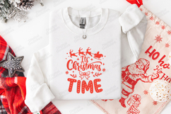It's Christmas Time T-shirt, Holiday Typography Design Product Image 2