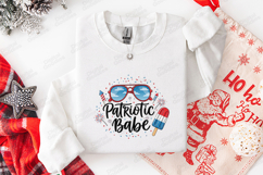Patriotic Babe SVG - 4th of July Summer Sunglasses Cut File Product Image 3