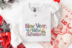 New Year New Adventures SVG - Patterned School Bus Cut File Product Image 3