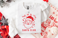 Retro Santa Club Jingle All The Way Christmas SVG Product Image 3