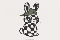 Digital PNG File, Bunny Rabbit Duck Camo, Easter Clip Art, Product Image 1