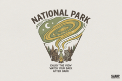National Park PNG Design, Enjoy The View Camping Graphic, Product Image 1