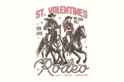 St. Valentine&#039;s Wild West Rodeo, Vintage Western Valentine Product Image 1