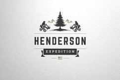 Quad bike extreme sport retro logo Product Image 1