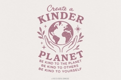 Create a Kinder Planet PNG, Be Kind Digital Design, Product Image 1