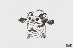 Wild Eyed Scruffy Dog Sketch PNG, Trendy PNG, Shirt PNG, Product Image 1