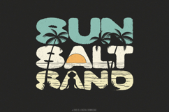 Sun Salt Sand PNG, Retro Summer Vibes PNG, Beach Shirt PNG Product Image 1