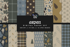 16 Aspen Seamless Patterns Product Image 1