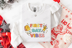 First Day Vibes SVG - Cute Back to School Pencil Cut File Product Image 3