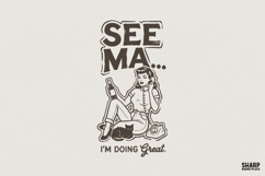 See Ma I'm Doing Great PNG, Vintage Pin Up Girl Shirt Product Image 1