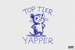 Top Tier Yapper, Trendy PNG Shirt, Funny PNG Mouse, Popular Product Image 1