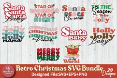 Retro Christmas SVG Bundle - Merry Christmas Quote T-Shirt Product Image 1