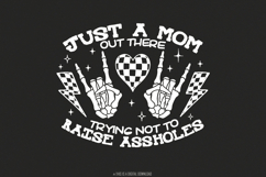 Funny Mom PNG, Just A Good Mom, Sarcastic Mama Design, Product Image 1