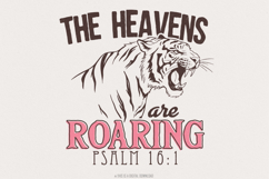 Heavens Roaring: Matching Pocket Sublimation PNG, Digital Product Image 1