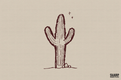 Desert Saguaro PNG, Summer PNG, Western PNG, Minimal Product Image 1