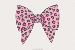 Coquette Bow Png, Leopard Girly Bow Design, Game Day Product Image 1