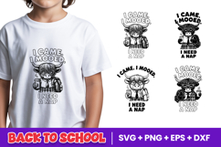 I Came I Mooed I Need A Nap Cow SVG PNG Product Image 1