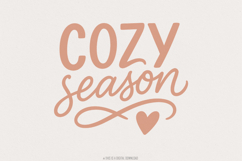 Cozy Season PNG Digital Download, Autumn, Fall, Cozy Vibes, Product Image 1