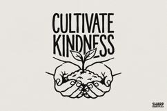 Cultivate Kindness PNG, Positive Quote Digital Shirt Product Image 1