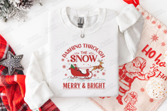 Christmas Dashing Through The Snow T-Shirt Design Product Image 2