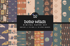 16 Boho Witch Seamless Patterns Product Image 1