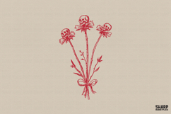 Skull Flower Bouquet PNG, Halloween PNG, Trendy PNG, Gothic Product Image 1