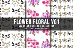 Flower Floral V01 Seamless Patterns Collection Product Image 1
