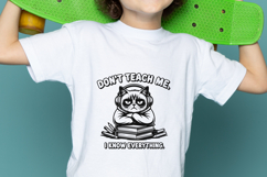 Dont Teach Me Cat Back to School SVG PNG Product Image 2