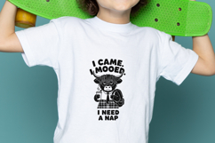 I Came I Mooed I Need A Nap Cow SVG PNG Product Image 2