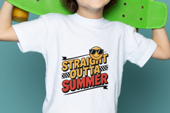 Straight Outta Summer SVG PNG Product Image 2