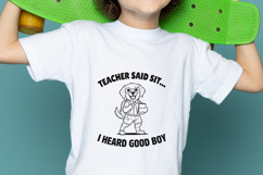 Teacher Said Sit I Heard Good Boy SVG PNG Product Image 2