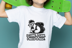 I Came I Saw I Need A Nap Chicken SVG PNG Product Image 2