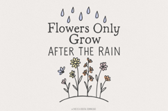 Spring Flowers Png Designs, Mental Health Sublimation Product Image 1
