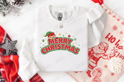 Merry Christmas Elf T Shirt Design for Holiday Season Product Image 2