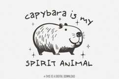 Capybara Spirit Animal PNG, Capybara Lover, Capybara Gift, Product Image 1
