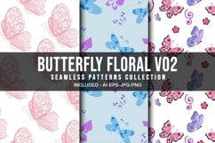 Butterfly Floral V02 Seamless Patterns Collection Product Image 1