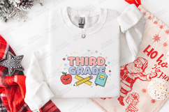 Third Grade SVG - Kawaii School Supplies Teacher Cut File Product Image 3