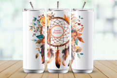 Boho Dream Catcher Tumbler Wrap 20 oz, Sublimation Design Product Image 1