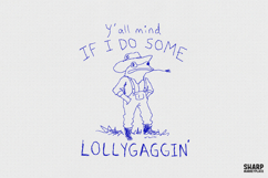 Y’all Mind If I Do Some Lollygaggin’ PNG, Funny Frog Shirt, Product Image 1