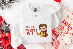 Totes A Teacher's Pet SVG - Cute School Boy Pencil Cut File Product Image 3